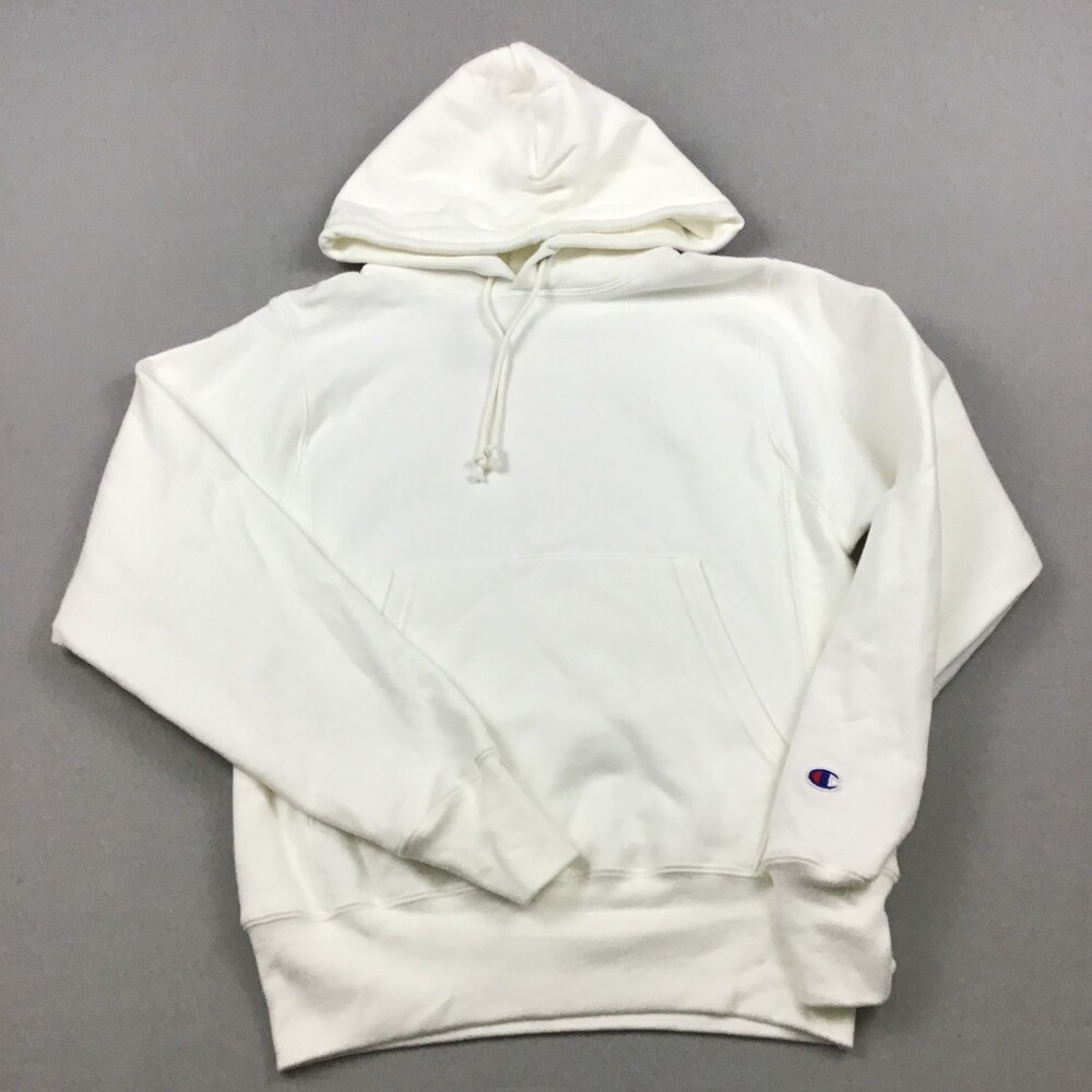 Champion Reverse Weave Hoodie Men Extra Small Solid Logo Fleece Pullover XS *